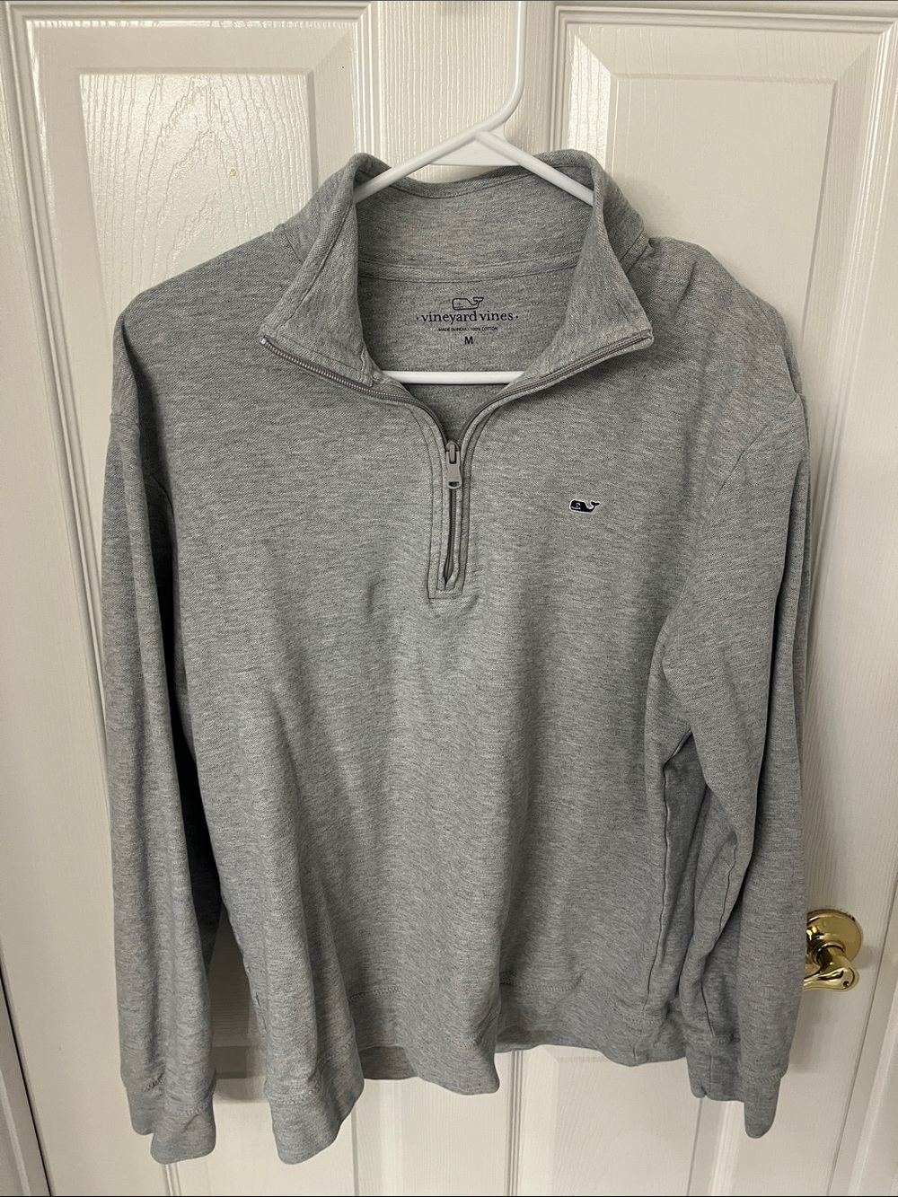 Vineyard Vines Light Gray Quarter-Zip Pullover